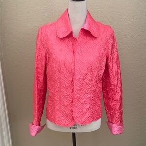 Marisa Christina Women's Quilted Reversible Pink Jacket